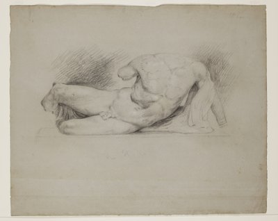 The Ilissus, from the Parthenon West Pediment by Thomas Cole